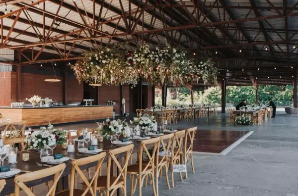 Hutton Brickyards Riverfront Hotel + Venue event space